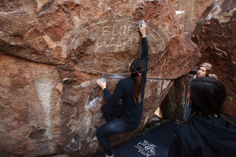 Bouldering in Hueco Tanks on 11/24/2018 with Blue Lizard Climbing and Yoga

Filename: SRM_20181124_1121220.jpg
Aperture: f/5.0
Shutter Speed: 1/250
Body: Canon EOS-1D Mark II
Lens: Canon EF 16-35mm f/2.8 L