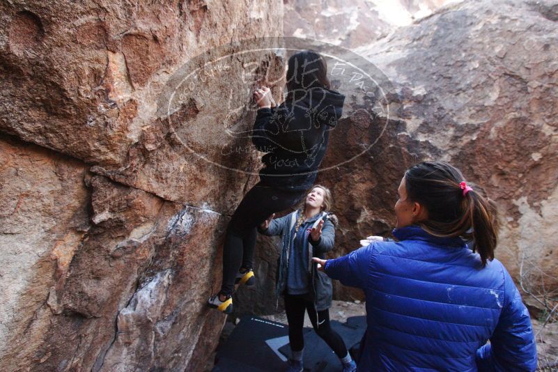 Bouldering in Hueco Tanks on 11/24/2018 with Blue Lizard Climbing and Yoga

Filename: SRM_20181124_1129560.jpg
Aperture: f/5.6
Shutter Speed: 1/250
Body: Canon EOS-1D Mark II
Lens: Canon EF 16-35mm f/2.8 L