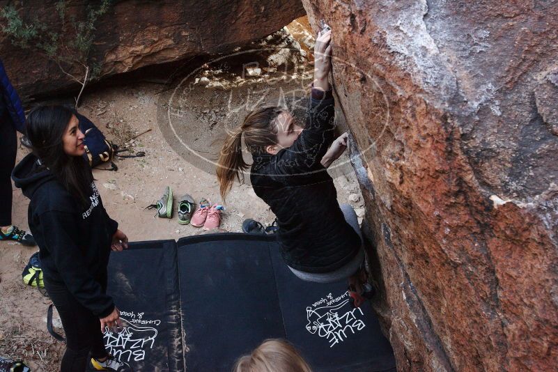 Bouldering in Hueco Tanks on 11/24/2018 with Blue Lizard Climbing and Yoga

Filename: SRM_20181124_1131512.jpg
Aperture: f/9.0
Shutter Speed: 1/250
Body: Canon EOS-1D Mark II
Lens: Canon EF 16-35mm f/2.8 L