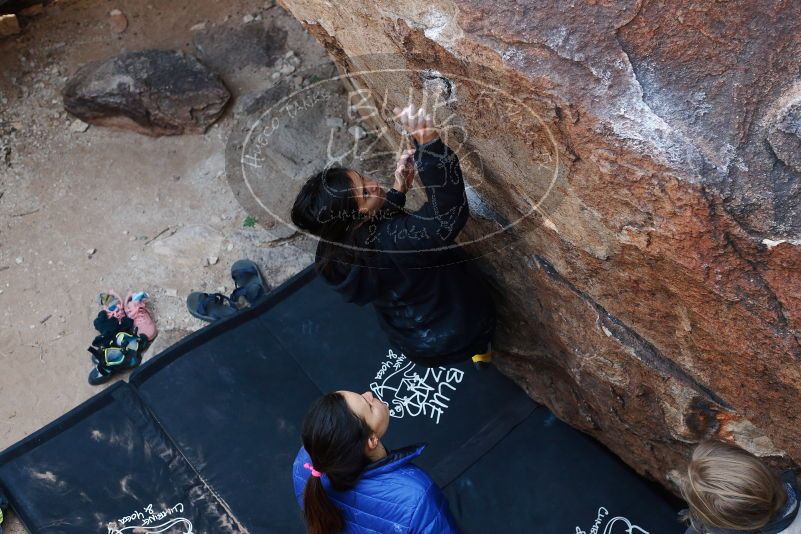 Bouldering in Hueco Tanks on 11/24/2018 with Blue Lizard Climbing and Yoga

Filename: SRM_20181124_1146500.jpg
Aperture: f/4.0
Shutter Speed: 1/250
Body: Canon EOS-1D Mark II
Lens: Canon EF 50mm f/1.8 II