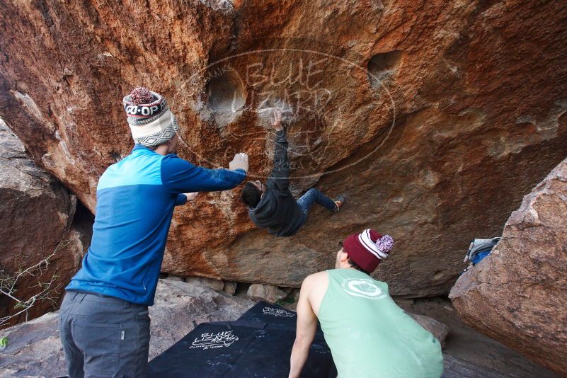 Bouldering in Hueco Tanks on 11/24/2018 with Blue Lizard Climbing and Yoga

Filename: SRM_20181124_1219280.jpg
Aperture: f/5.6
Shutter Speed: 1/320
Body: Canon EOS-1D Mark II
Lens: Canon EF 16-35mm f/2.8 L