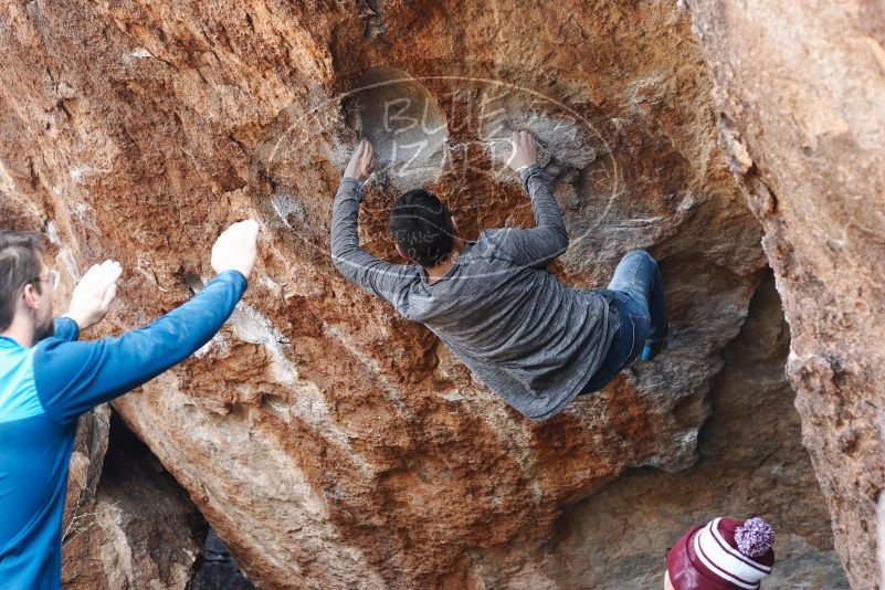 Bouldering in Hueco Tanks on 11/24/2018 with Blue Lizard Climbing and Yoga

Filename: SRM_20181124_1255520.jpg
Aperture: f/4.5
Shutter Speed: 1/250
Body: Canon EOS-1D Mark II
Lens: Canon EF 50mm f/1.8 II