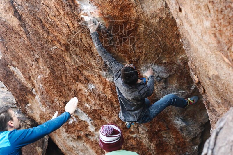 Bouldering in Hueco Tanks on 11/24/2018 with Blue Lizard Climbing and Yoga

Filename: SRM_20181124_1255591.jpg
Aperture: f/5.0
Shutter Speed: 1/250
Body: Canon EOS-1D Mark II
Lens: Canon EF 50mm f/1.8 II