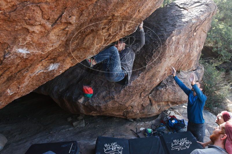 Bouldering in Hueco Tanks on 11/24/2018 with Blue Lizard Climbing and Yoga

Filename: SRM_20181124_1305180.jpg
Aperture: f/5.0
Shutter Speed: 1/250
Body: Canon EOS-1D Mark II
Lens: Canon EF 16-35mm f/2.8 L