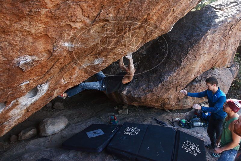 Bouldering in Hueco Tanks on 11/24/2018 with Blue Lizard Climbing and Yoga

Filename: SRM_20181124_1311350.jpg
Aperture: f/5.6
Shutter Speed: 1/250
Body: Canon EOS-1D Mark II
Lens: Canon EF 16-35mm f/2.8 L