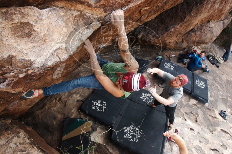Bouldering in Hueco Tanks on 11/24/2018 with Blue Lizard Climbing and Yoga

Filename: SRM_20181124_1333460.jpg
Aperture: f/7.1
Shutter Speed: 1/250
Body: Canon EOS-1D Mark II
Lens: Canon EF 16-35mm f/2.8 L