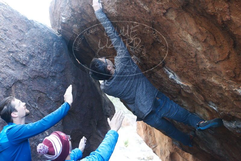 Bouldering in Hueco Tanks on 11/24/2018 with Blue Lizard Climbing and Yoga

Filename: SRM_20181124_1602290.jpg
Aperture: f/4.0
Shutter Speed: 1/250
Body: Canon EOS-1D Mark II
Lens: Canon EF 50mm f/1.8 II