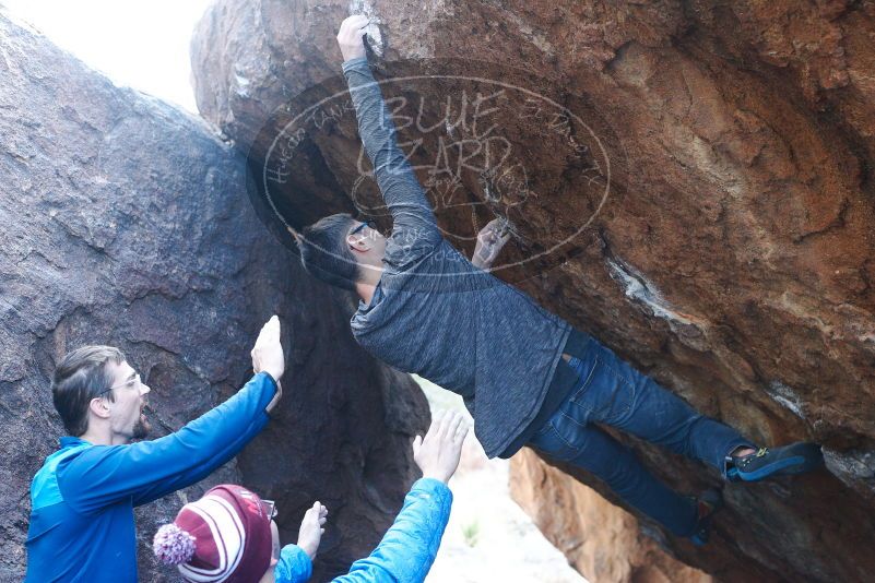 Bouldering in Hueco Tanks on 11/24/2018 with Blue Lizard Climbing and Yoga

Filename: SRM_20181124_1602291.jpg
Aperture: f/4.0
Shutter Speed: 1/250
Body: Canon EOS-1D Mark II
Lens: Canon EF 50mm f/1.8 II