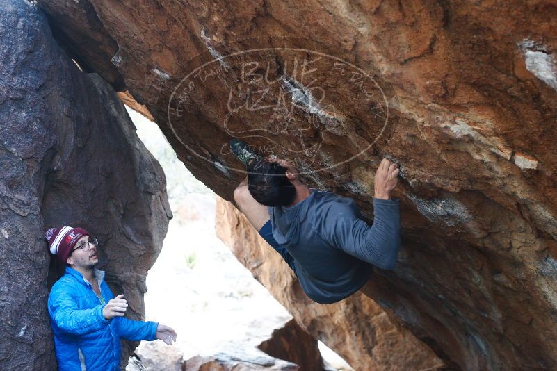 Bouldering in Hueco Tanks on 11/24/2018 with Blue Lizard Climbing and Yoga

Filename: SRM_20181124_1606590.jpg
Aperture: f/3.5
Shutter Speed: 1/250
Body: Canon EOS-1D Mark II
Lens: Canon EF 50mm f/1.8 II