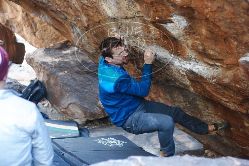 Bouldering in Hueco Tanks on 11/24/2018 with Blue Lizard Climbing and Yoga

Filename: SRM_20181124_1612150.jpg
Aperture: f/2.5
Shutter Speed: 1/250
Body: Canon EOS-1D Mark II
Lens: Canon EF 50mm f/1.8 II