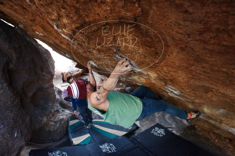 Bouldering in Hueco Tanks on 11/24/2018 with Blue Lizard Climbing and Yoga

Filename: SRM_20181124_1617060.jpg
Aperture: f/5.0
Shutter Speed: 1/200
Body: Canon EOS-1D Mark II
Lens: Canon EF 16-35mm f/2.8 L