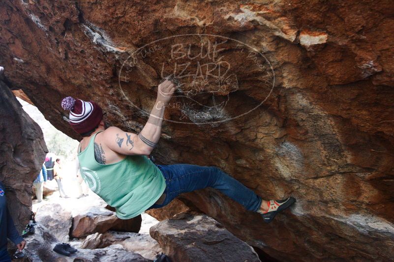 Bouldering in Hueco Tanks on 11/24/2018 with Blue Lizard Climbing and Yoga

Filename: SRM_20181124_1634510.jpg
Aperture: f/4.0
Shutter Speed: 1/250
Body: Canon EOS-1D Mark II
Lens: Canon EF 16-35mm f/2.8 L