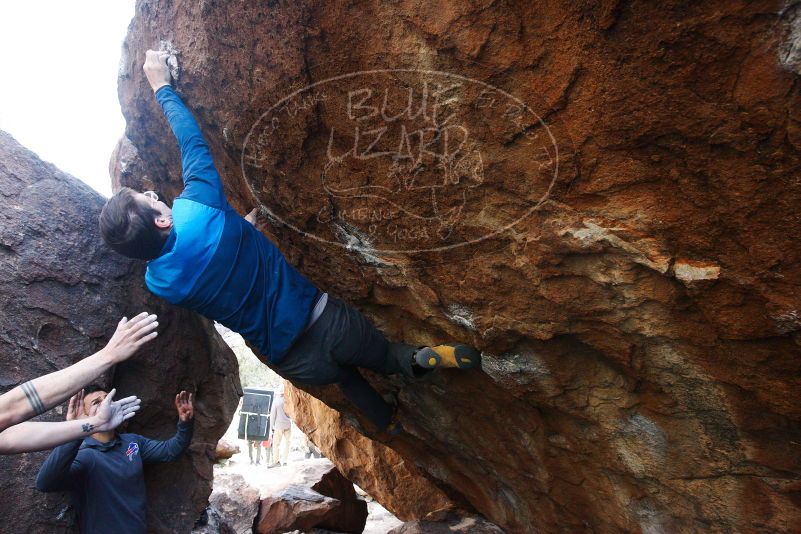 Bouldering in Hueco Tanks on 11/24/2018 with Blue Lizard Climbing and Yoga

Filename: SRM_20181124_1635440.jpg
Aperture: f/5.6
Shutter Speed: 1/250
Body: Canon EOS-1D Mark II
Lens: Canon EF 16-35mm f/2.8 L