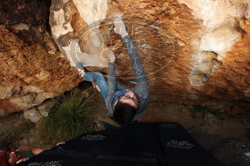 Bouldering in Hueco Tanks on 11/24/2018 with Blue Lizard Climbing and Yoga

Filename: SRM_20181124_1737370.jpg
Aperture: f/5.6
Shutter Speed: 1/250
Body: Canon EOS-1D Mark II
Lens: Canon EF 16-35mm f/2.8 L