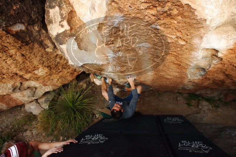 Bouldering in Hueco Tanks on 11/24/2018 with Blue Lizard Climbing and Yoga

Filename: SRM_20181124_1739040.jpg
Aperture: f/5.0
Shutter Speed: 1/250
Body: Canon EOS-1D Mark II
Lens: Canon EF 16-35mm f/2.8 L