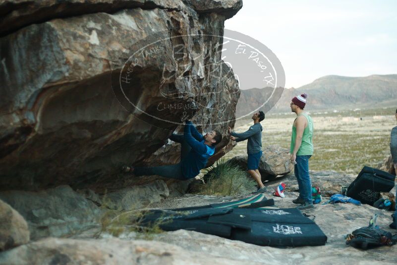 Bouldering in Hueco Tanks on 11/24/2018 with Blue Lizard Climbing and Yoga

Filename: SRM_20181124_1805140.jpg
Aperture: f/2.0
Shutter Speed: 1/200
Body: Canon EOS-1D Mark II
Lens: Canon EF 50mm f/1.8 II