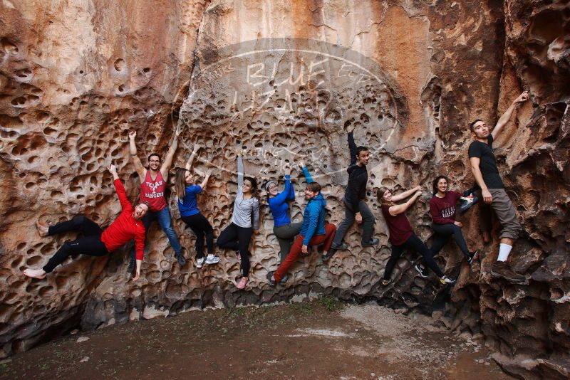 Bouldering in Hueco Tanks on 11/23/2018 with Blue Lizard Climbing and Yoga

Filename: SRM_20181123_1137221.jpg
Aperture: f/5.6
Shutter Speed: 1/60
Body: Canon EOS-1D Mark II
Lens: Canon EF 16-35mm f/2.8 L