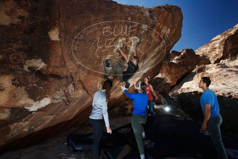 Bouldering in Hueco Tanks on 11/23/2018 with Blue Lizard Climbing and Yoga

Filename: SRM_20181123_1246110.jpg
Aperture: f/5.6
Shutter Speed: 1/250
Body: Canon EOS-1D Mark II
Lens: Canon EF 16-35mm f/2.8 L
