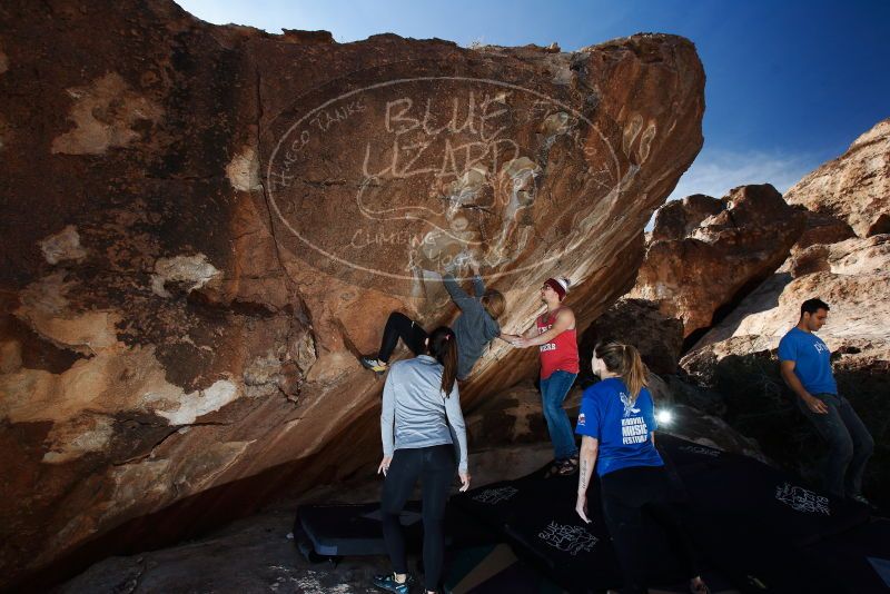 Bouldering in Hueco Tanks on 11/23/2018 with Blue Lizard Climbing and Yoga

Filename: SRM_20181123_1248450.jpg
Aperture: f/5.6
Shutter Speed: 1/250
Body: Canon EOS-1D Mark II
Lens: Canon EF 16-35mm f/2.8 L