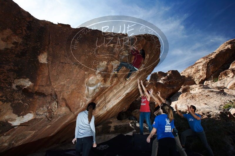 Bouldering in Hueco Tanks on 11/23/2018 with Blue Lizard Climbing and Yoga

Filename: SRM_20181123_1252070.jpg
Aperture: f/5.6
Shutter Speed: 1/250
Body: Canon EOS-1D Mark II
Lens: Canon EF 16-35mm f/2.8 L