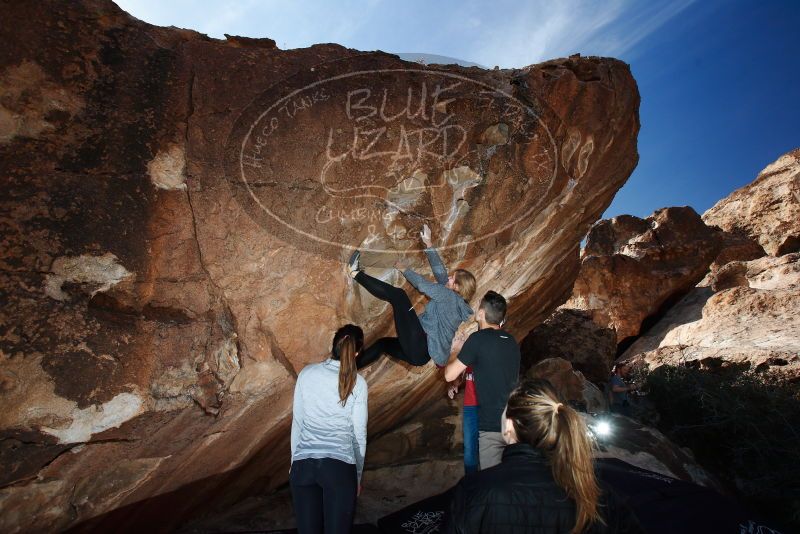 Bouldering in Hueco Tanks on 11/23/2018 with Blue Lizard Climbing and Yoga

Filename: SRM_20181123_1256200.jpg
Aperture: f/5.6
Shutter Speed: 1/250
Body: Canon EOS-1D Mark II
Lens: Canon EF 16-35mm f/2.8 L