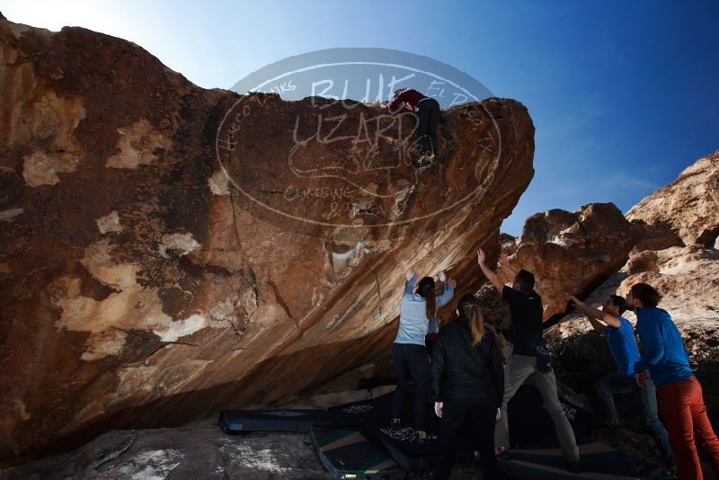 Bouldering in Hueco Tanks on 11/23/2018 with Blue Lizard Climbing and Yoga

Filename: SRM_20181123_1306050.jpg
Aperture: f/5.6
Shutter Speed: 1/250
Body: Canon EOS-1D Mark II
Lens: Canon EF 16-35mm f/2.8 L