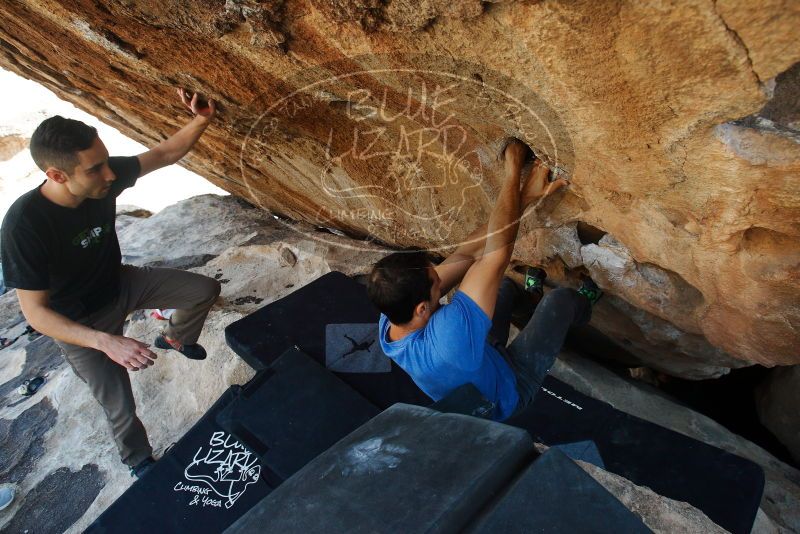 Bouldering in Hueco Tanks on 11/23/2018 with Blue Lizard Climbing and Yoga

Filename: SRM_20181123_1331560.jpg
Aperture: f/5.6
Shutter Speed: 1/500
Body: Canon EOS-1D Mark II
Lens: Canon EF 16-35mm f/2.8 L