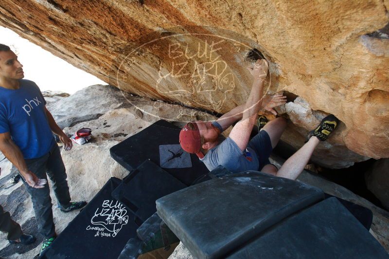 Bouldering in Hueco Tanks on 11/23/2018 with Blue Lizard Climbing and Yoga

Filename: SRM_20181123_1333210.jpg
Aperture: f/5.6
Shutter Speed: 1/400
Body: Canon EOS-1D Mark II
Lens: Canon EF 16-35mm f/2.8 L