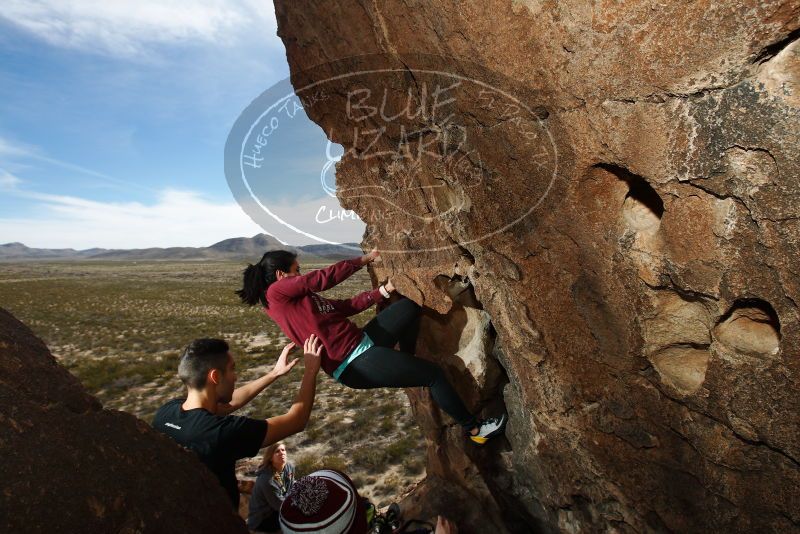 Bouldering in Hueco Tanks on 11/23/2018 with Blue Lizard Climbing and Yoga

Filename: SRM_20181123_1413340.jpg
Aperture: f/8.0
Shutter Speed: 1/250
Body: Canon EOS-1D Mark II
Lens: Canon EF 16-35mm f/2.8 L