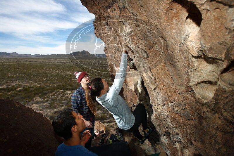 Bouldering in Hueco Tanks on 11/23/2018 with Blue Lizard Climbing and Yoga

Filename: SRM_20181123_1437000.jpg
Aperture: f/5.6
Shutter Speed: 1/250
Body: Canon EOS-1D Mark II
Lens: Canon EF 16-35mm f/2.8 L