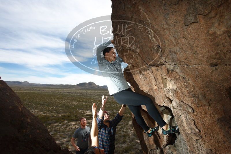 Bouldering in Hueco Tanks on 11/23/2018 with Blue Lizard Climbing and Yoga

Filename: SRM_20181123_1437310.jpg
Aperture: f/5.6
Shutter Speed: 1/250
Body: Canon EOS-1D Mark II
Lens: Canon EF 16-35mm f/2.8 L
