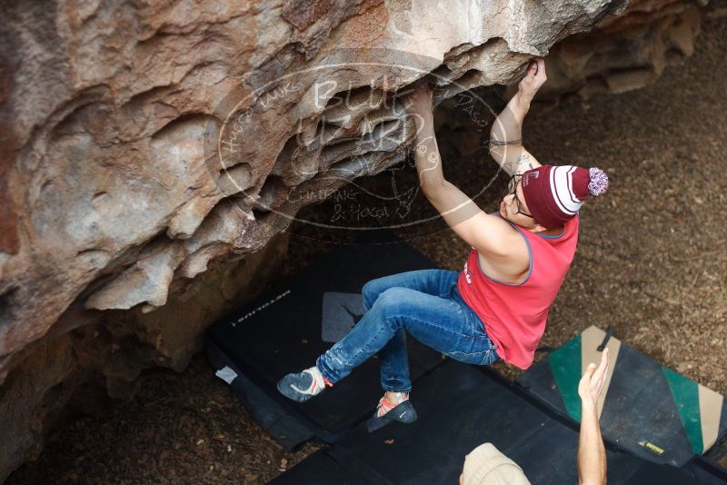Bouldering in Hueco Tanks on 11/23/2018 with Blue Lizard Climbing and Yoga

Filename: SRM_20181123_1549230.jpg
Aperture: f/2.8
Shutter Speed: 1/250
Body: Canon EOS-1D Mark II
Lens: Canon EF 50mm f/1.8 II
