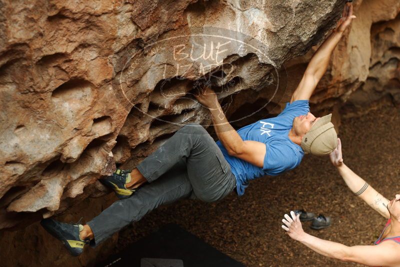Bouldering in Hueco Tanks on 11/23/2018 with Blue Lizard Climbing and Yoga

Filename: SRM_20181123_1552560.jpg
Aperture: f/3.5
Shutter Speed: 1/250
Body: Canon EOS-1D Mark II
Lens: Canon EF 50mm f/1.8 II