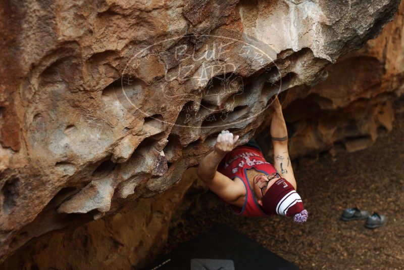 Bouldering in Hueco Tanks on 11/23/2018 with Blue Lizard Climbing and Yoga

Filename: SRM_20181123_1558430.jpg
Aperture: f/3.2
Shutter Speed: 1/250
Body: Canon EOS-1D Mark II
Lens: Canon EF 50mm f/1.8 II