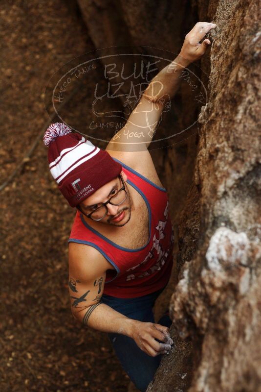 Bouldering in Hueco Tanks on 11/23/2018 with Blue Lizard Climbing and Yoga

Filename: SRM_20181123_1601490.jpg
Aperture: f/2.8
Shutter Speed: 1/250
Body: Canon EOS-1D Mark II
Lens: Canon EF 50mm f/1.8 II