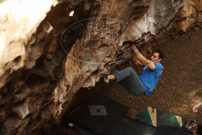 Bouldering in Hueco Tanks on 11/23/2018 with Blue Lizard Climbing and Yoga

Filename: SRM_20181123_1604370.jpg
Aperture: f/4.0
Shutter Speed: 1/250
Body: Canon EOS-1D Mark II
Lens: Canon EF 50mm f/1.8 II