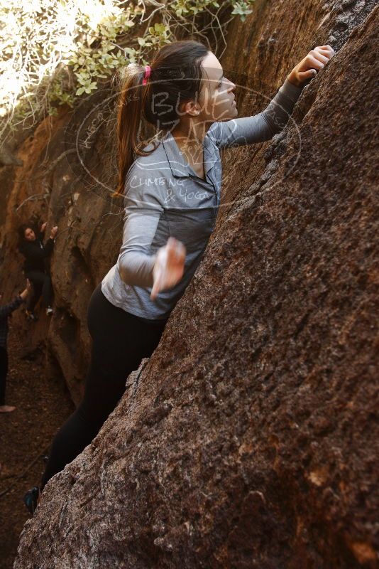 Bouldering in Hueco Tanks on 11/23/2018 with Blue Lizard Climbing and Yoga

Filename: SRM_20181123_1610250.jpg
Aperture: f/5.6
Shutter Speed: 1/125
Body: Canon EOS-1D Mark II
Lens: Canon EF 16-35mm f/2.8 L