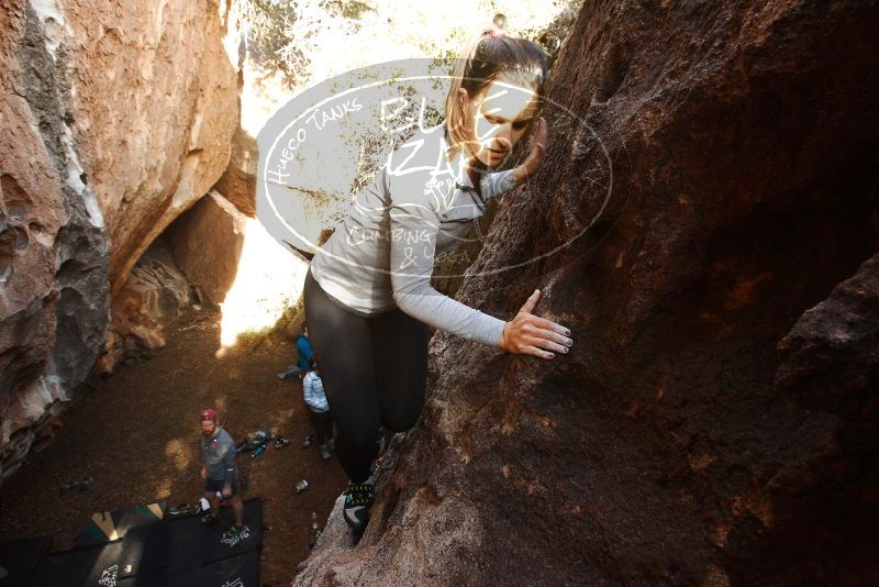 Bouldering in Hueco Tanks on 11/23/2018 with Blue Lizard Climbing and Yoga

Filename: SRM_20181123_1611100.jpg
Aperture: f/6.3
Shutter Speed: 1/125
Body: Canon EOS-1D Mark II
Lens: Canon EF 16-35mm f/2.8 L