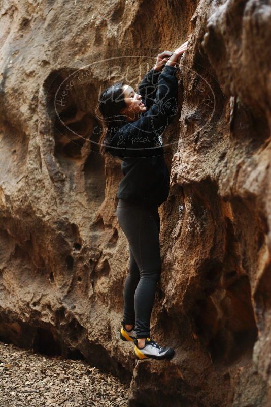 Bouldering in Hueco Tanks on 11/23/2018 with Blue Lizard Climbing and Yoga

Filename: SRM_20181123_1625280.jpg
Aperture: f/2.2
Shutter Speed: 1/125
Body: Canon EOS-1D Mark II
Lens: Canon EF 50mm f/1.8 II