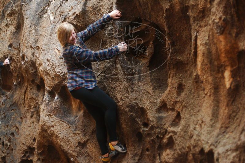 Bouldering in Hueco Tanks on 11/23/2018 with Blue Lizard Climbing and Yoga

Filename: SRM_20181123_1643440.jpg
Aperture: f/2.2
Shutter Speed: 1/125
Body: Canon EOS-1D Mark II
Lens: Canon EF 50mm f/1.8 II