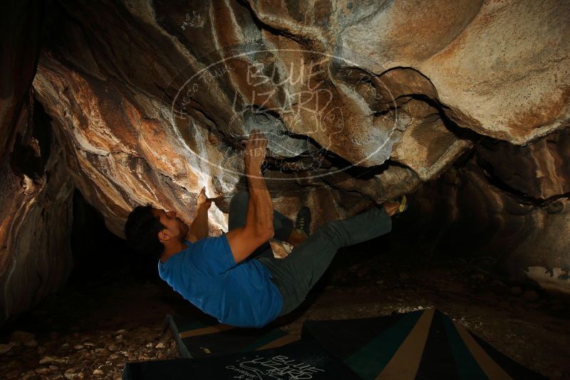 Bouldering in Hueco Tanks on 11/23/2018 with Blue Lizard Climbing and Yoga

Filename: SRM_20181123_1717180.jpg
Aperture: f/8.0
Shutter Speed: 1/250
Body: Canon EOS-1D Mark II
Lens: Canon EF 16-35mm f/2.8 L