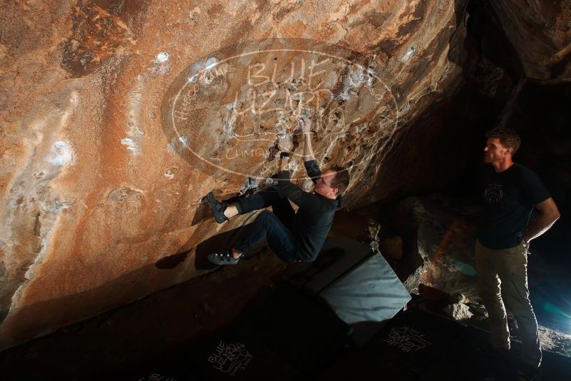 Bouldering in Hueco Tanks on 11/22/2018 with Blue Lizard Climbing and Yoga

Filename: SRM_20181122_1602550.jpg
Aperture: f/8.0
Shutter Speed: 1/250
Body: Canon EOS-1D Mark II
Lens: Canon EF 16-35mm f/2.8 L