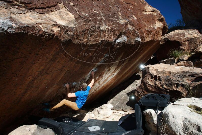 Bouldering in Hueco Tanks on 11/20/2018 with Blue Lizard Climbing and Yoga

Filename: SRM_20181120_1222310.jpg
Aperture: f/8.0
Shutter Speed: 1/250
Body: Canon EOS-1D Mark II
Lens: Canon EF 16-35mm f/2.8 L