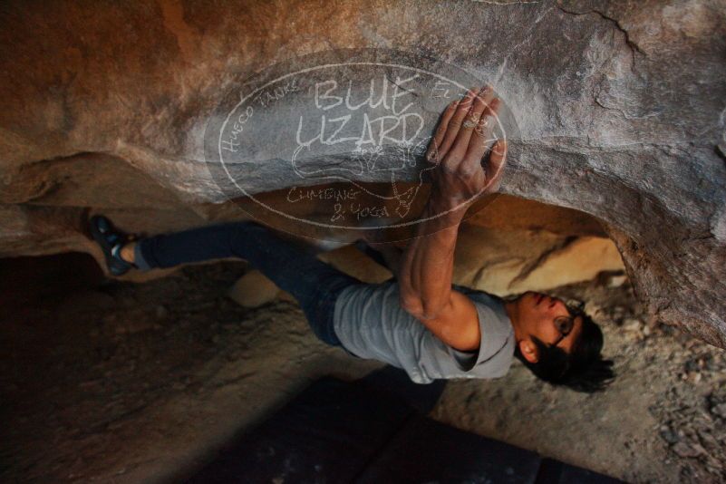 Bouldering in Hueco Tanks on 12/01/2018 with Blue Lizard Climbing and Yoga

Filename: SRM_20181201_1101310.jpg
Aperture: f/2.8
Shutter Speed: 1/100
Body: Canon EOS-1D Mark II
Lens: Canon EF 16-35mm f/2.8 L