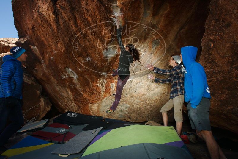 Bouldering in Hueco Tanks on 12/01/2018 with Blue Lizard Climbing and Yoga

Filename: SRM_20181201_1301100.jpg
Aperture: f/8.0
Shutter Speed: 1/160
Body: Canon EOS-1D Mark II
Lens: Canon EF 16-35mm f/2.8 L