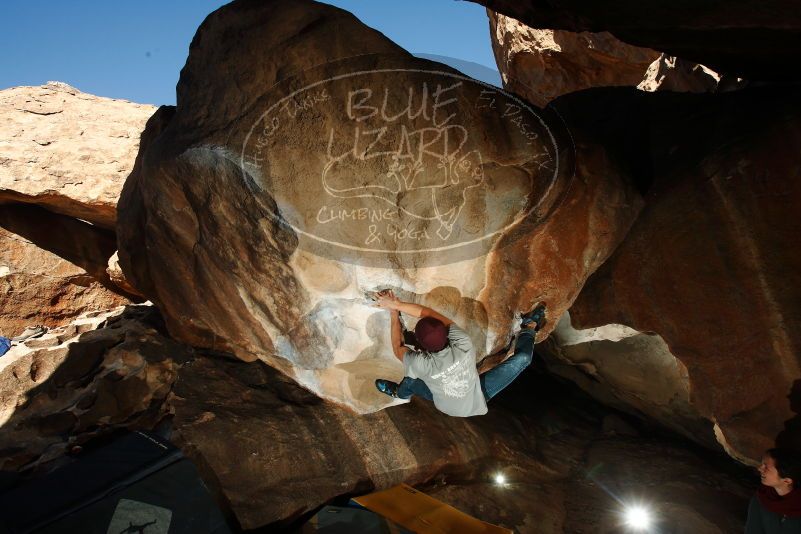 Bouldering in Hueco Tanks on 12/01/2018 with Blue Lizard Climbing and Yoga

Filename: SRM_20181201_1533150.jpg
Aperture: f/8.0
Shutter Speed: 1/250
Body: Canon EOS-1D Mark II
Lens: Canon EF 16-35mm f/2.8 L