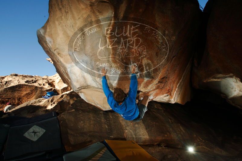 Bouldering in Hueco Tanks on 12/01/2018 with Blue Lizard Climbing and Yoga

Filename: SRM_20181201_1556110.jpg
Aperture: f/8.0
Shutter Speed: 1/250
Body: Canon EOS-1D Mark II
Lens: Canon EF 16-35mm f/2.8 L