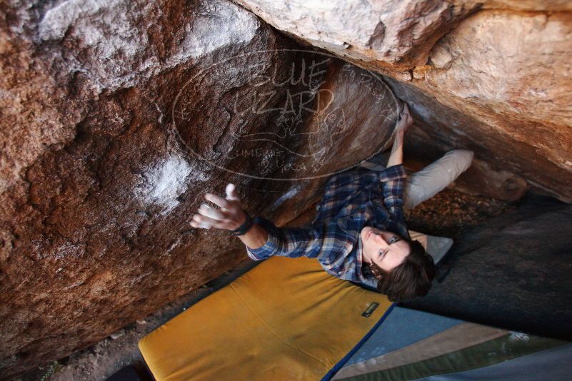 Bouldering in Hueco Tanks on 12/01/2018 with Blue Lizard Climbing and Yoga

Filename: SRM_20181201_1702570.jpg
Aperture: f/3.5
Shutter Speed: 1/250
Body: Canon EOS-1D Mark II
Lens: Canon EF 16-35mm f/2.8 L