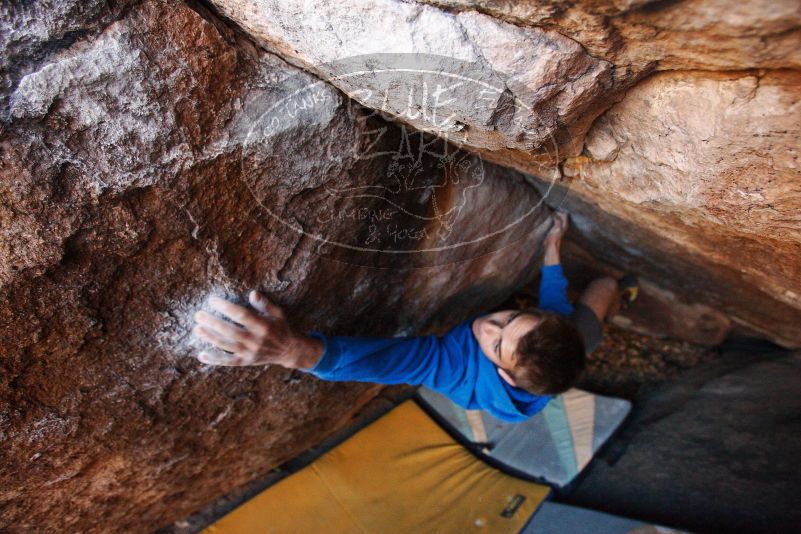 Bouldering in Hueco Tanks on 12/01/2018 with Blue Lizard Climbing and Yoga

Filename: SRM_20181201_1703330.jpg
Aperture: f/3.5
Shutter Speed: 1/250
Body: Canon EOS-1D Mark II
Lens: Canon EF 16-35mm f/2.8 L