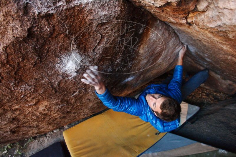 Bouldering in Hueco Tanks on 12/01/2018 with Blue Lizard Climbing and Yoga

Filename: SRM_20181201_1705380.jpg
Aperture: f/3.5
Shutter Speed: 1/200
Body: Canon EOS-1D Mark II
Lens: Canon EF 16-35mm f/2.8 L